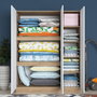 Hanah Home Armario BA105 - 2412 Nogal y Blanco